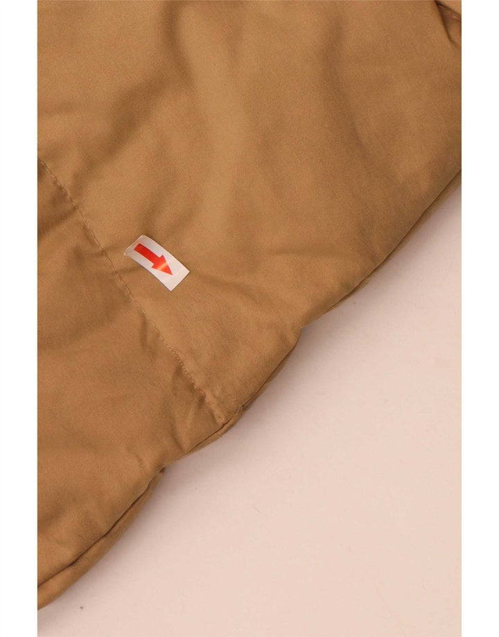Мужская утепленная куртка Levi's с капюшоном UK 40, большая, бежевый нейлон