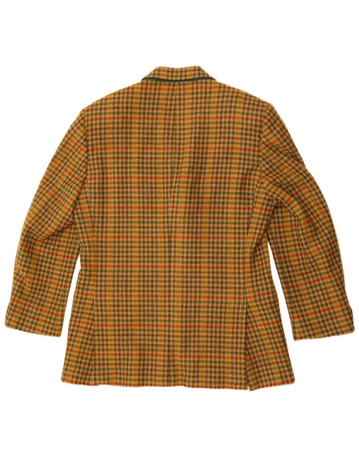 Alberto Aspesi Мужской пиджак на 3 пуговицах IT 50 Большой Желтый "гусиные лапки"