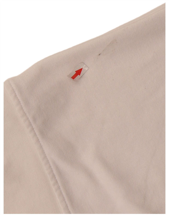 KAPPA Мужской свитшот с рисунком, джемпер среднего размера, белый хлопок, хлопок