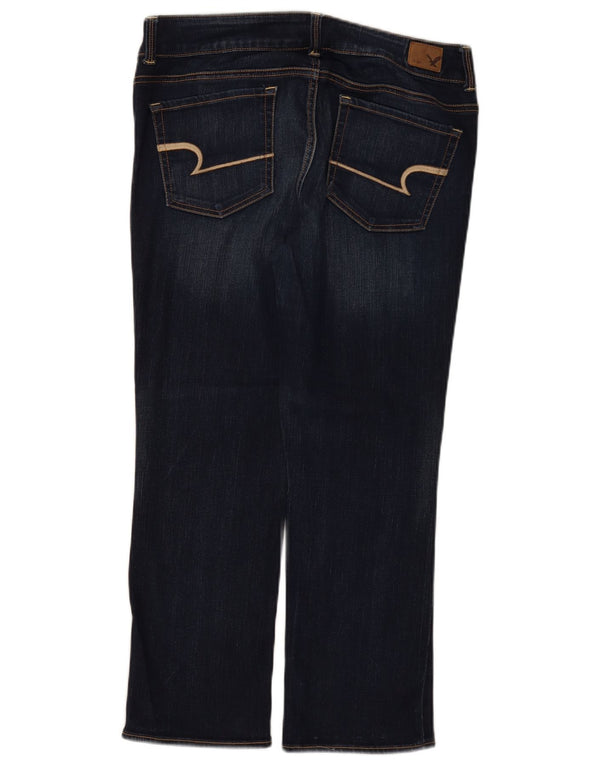Женские джинсы American Eagle Regular Bootcut UK 16, большие W34 L26, темно-синие