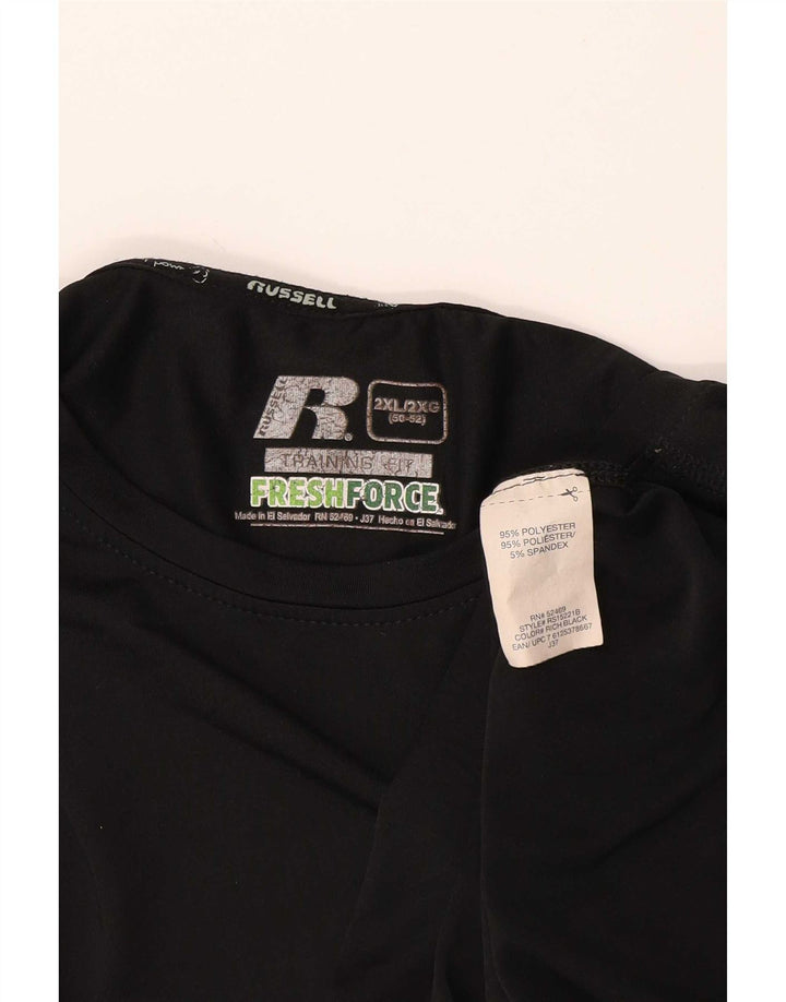 Мужская футболка Russell Athletic Dri-Power 2XL, черный полиэстер