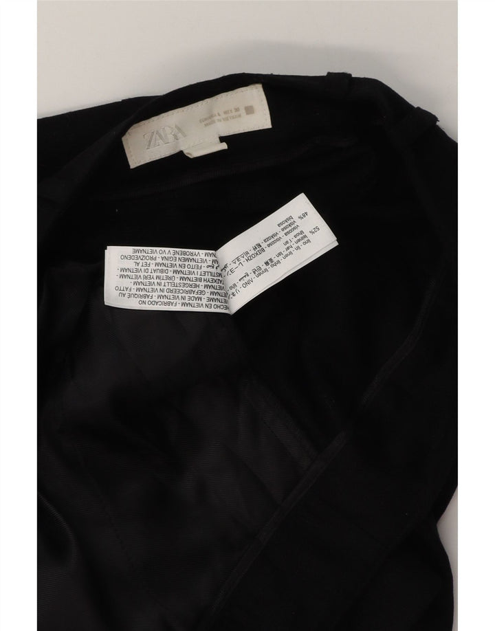 Женские шорты чинос Zara, большие, черные, льняные, W32