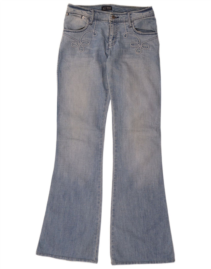 Женские расклешенные джинсы Armani W29 L35 синие