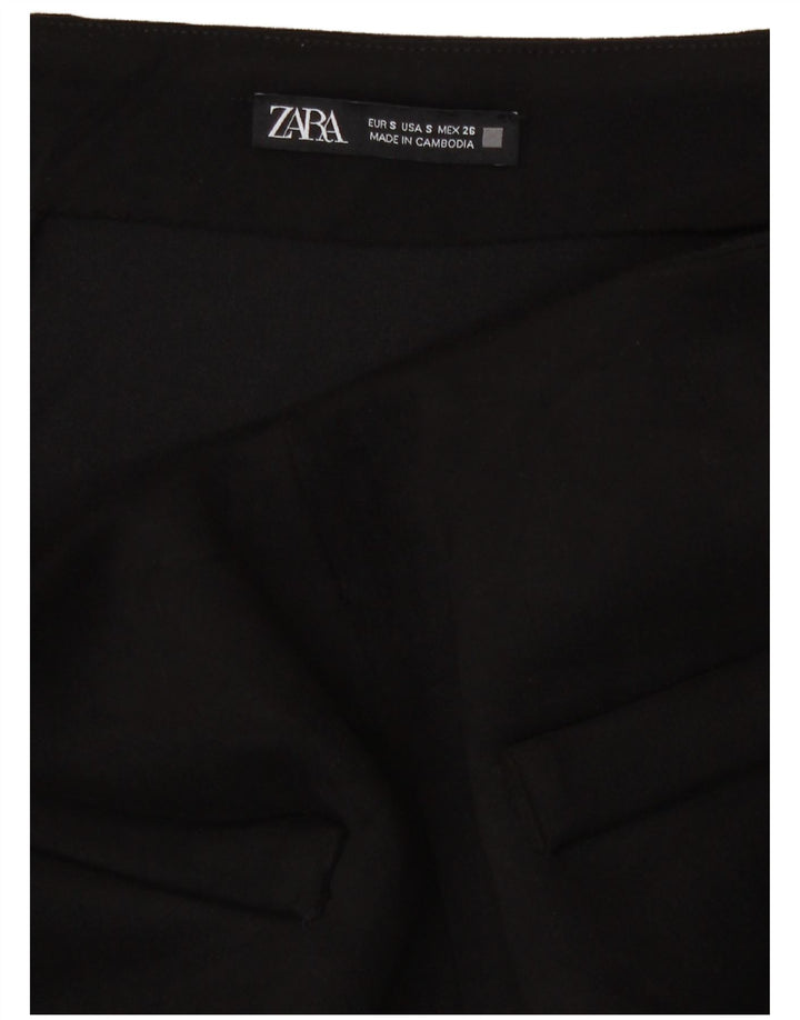Женская мини-юбка Zara, маленькая W28, черная