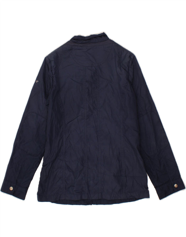 GEOX RESPIRA Womens Utility Jacket UK 12 Medium Navy Blue Polyester Vintage Geox Respira and Second-Hand Geox Respira from Messina Hembry 
