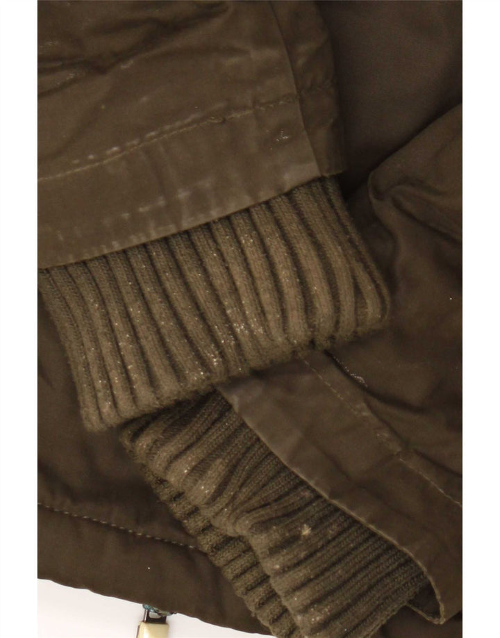 Женская ветровка с капюшоном Superdry UK 18 XL, полиэстер цвета хаки