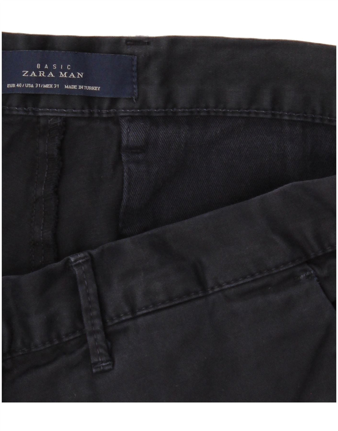 Мужские брюки-чиносы ZARA EU 40 Medium W31 L32 Темно-синие