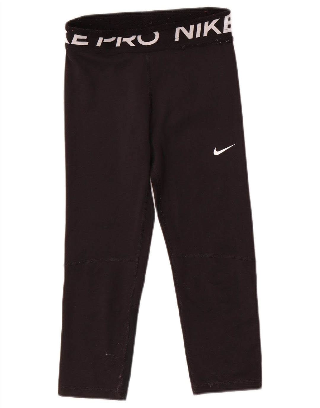 Леггинсы с рисунком Nike Dri Fit для девочек 10–11 лет, средний черный, полиэстер