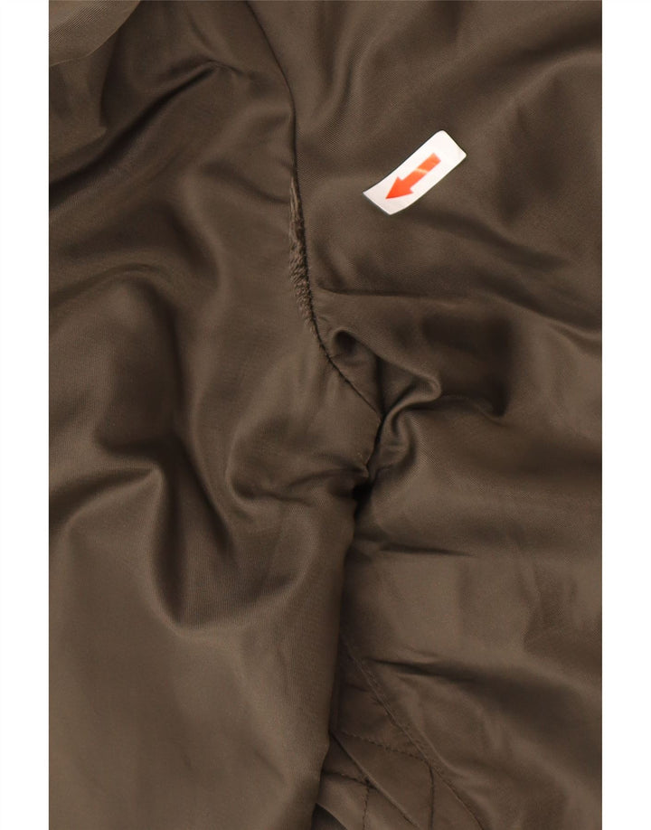 Мужская куртка-бомбер Zara UK 42 XL, цвет хаки, полиэстер с цветными блоками