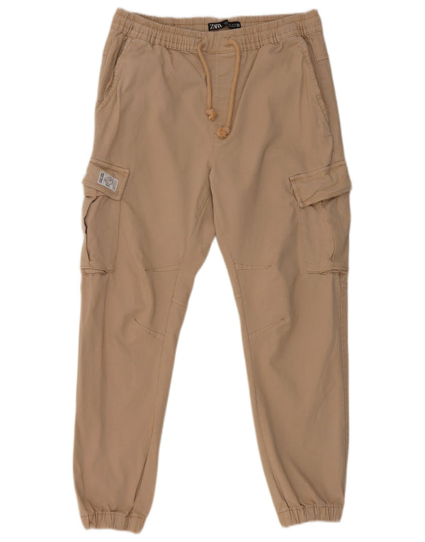 Мужские брюки-карго Zara W31 L27, серые, хлопковые