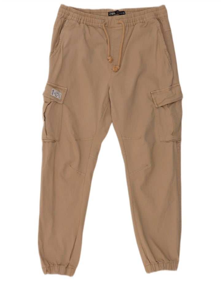 Мужские брюки-карго Zara W31 L27, серые, хлопковые