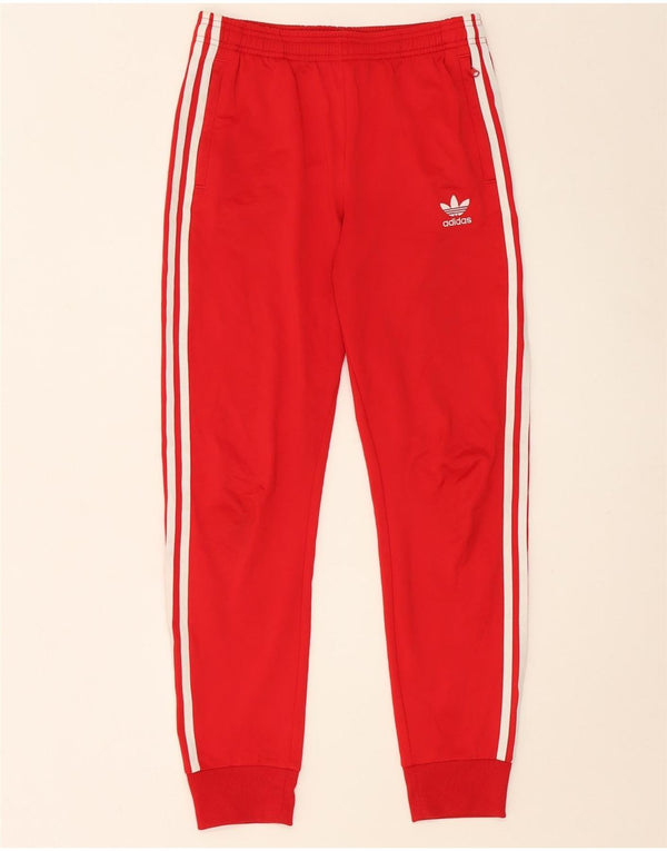 ADIDAS Спортивный костюм для мальчиков Брюки Джоггеры 13-14 лет Красный полиэстер
