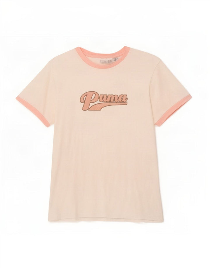 Женская футболка с рисунком Puma Top UK 14, средний белый
