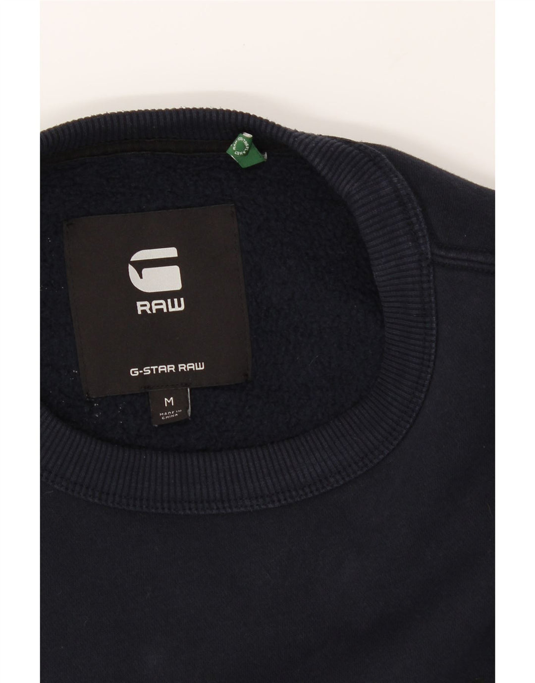 G-STAR Mens Graphic Sweatshirt Jumper Medium Navy Blue Cotton Vintage G-Star and Second-Hand G-Star from Messina Hembry 