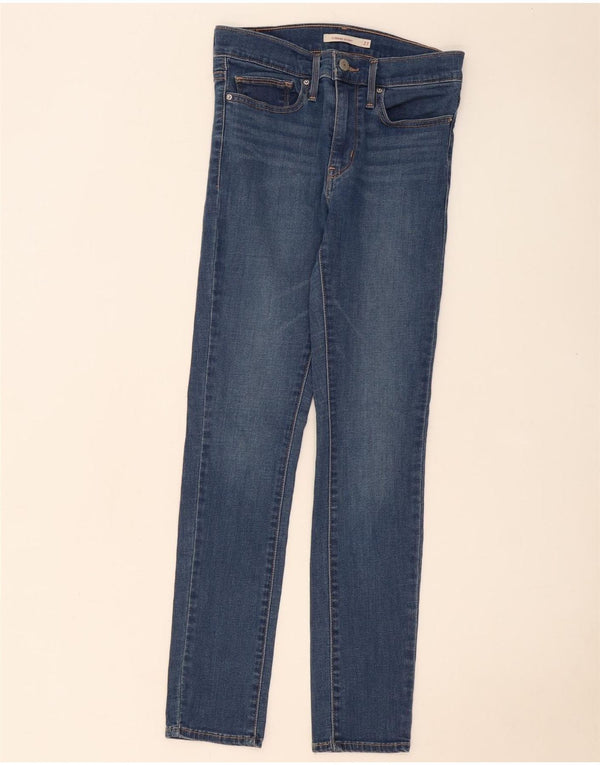 Женские утягивающие джинсы скинни Levi's W27 L29 синие