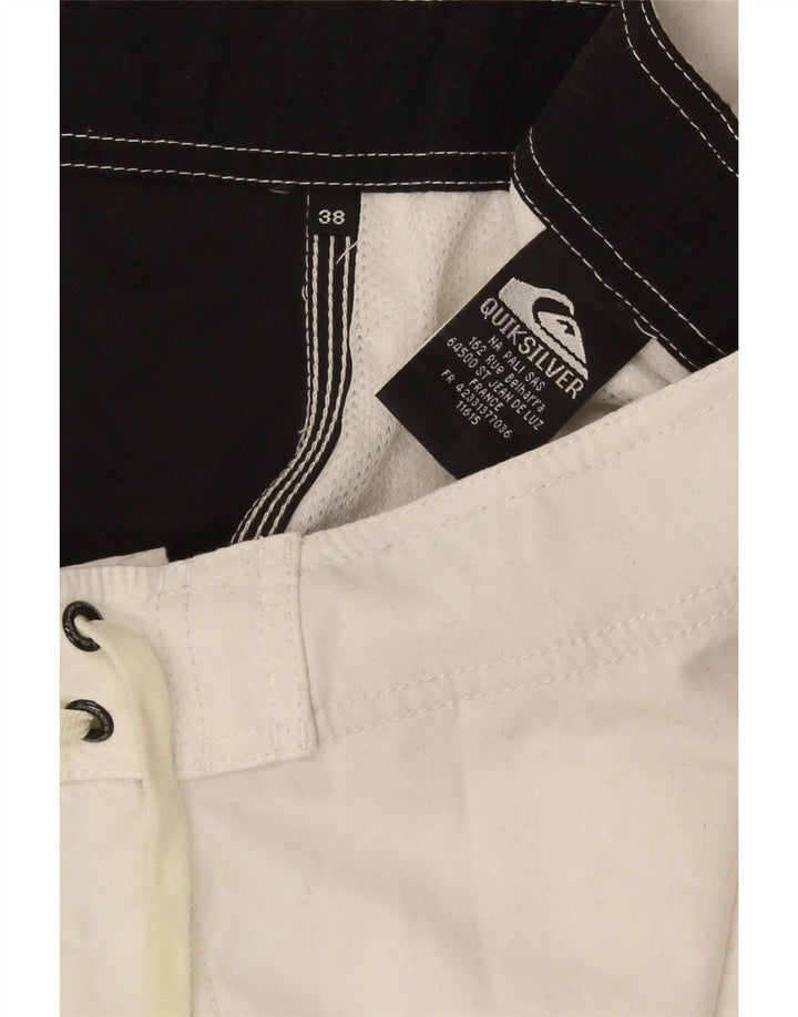 Мужские шорты для плавания Quiksilver с рисунком XL, черные, полиэстер с цветными блоками
