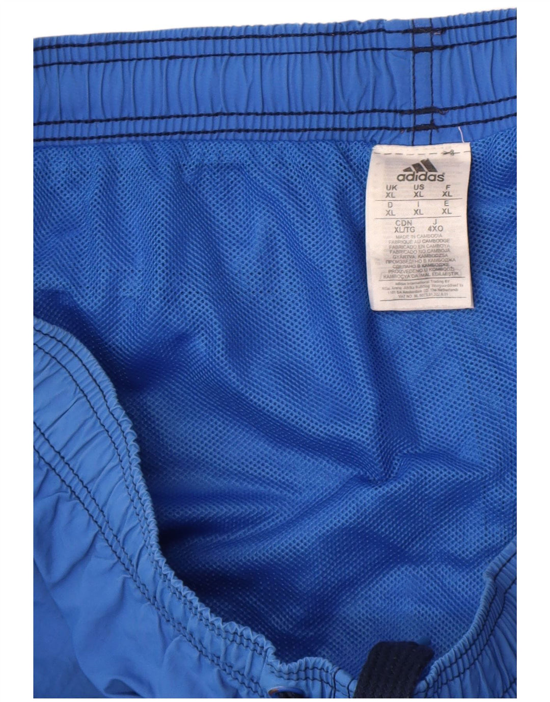 Мужские шорты для плавания Adidas XL, синий нейлон