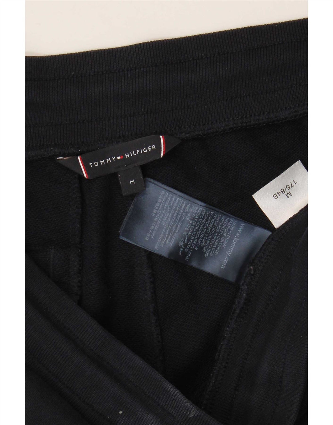 Tommy Hilfiger Мужские спортивные брюки с графическим рисунком Брюки-джоггеры среднего размера Темно-синие