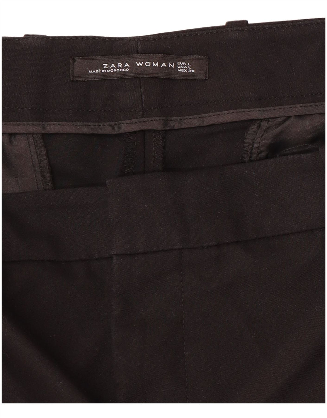 Женские узкие брюки чинос Zara, большие W34 L27, черные