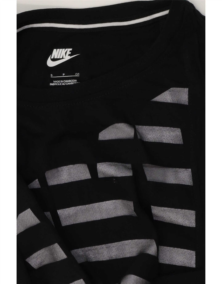 Мужская футболка с рисунком Nike, маленькая, черная