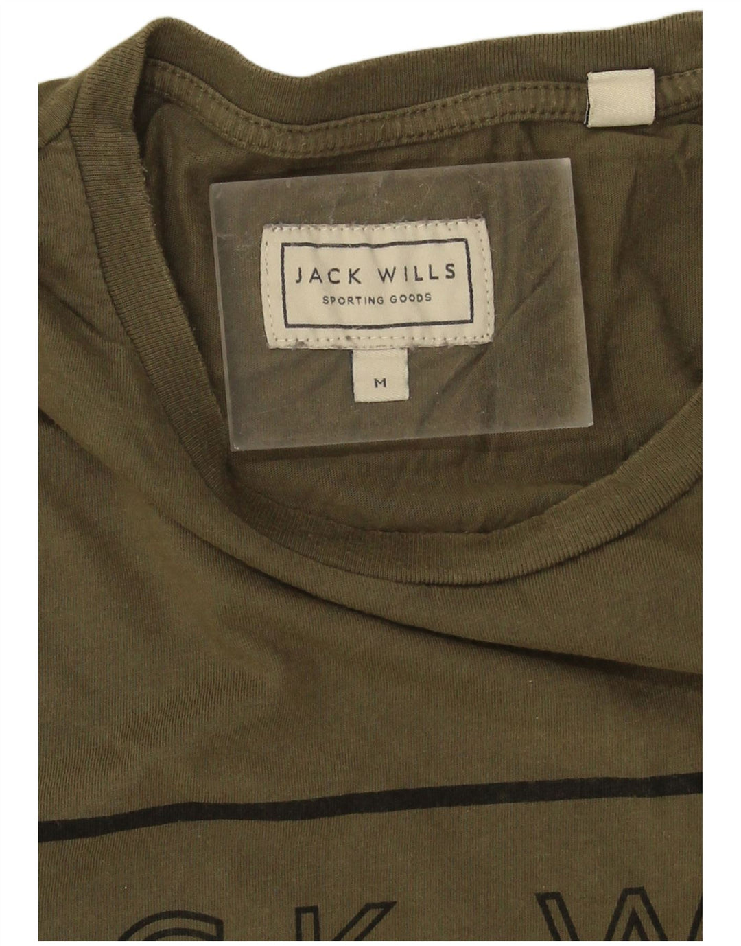 Мужская футболка с рисунком Jack Wills, средний цвет, хаки, хлопок