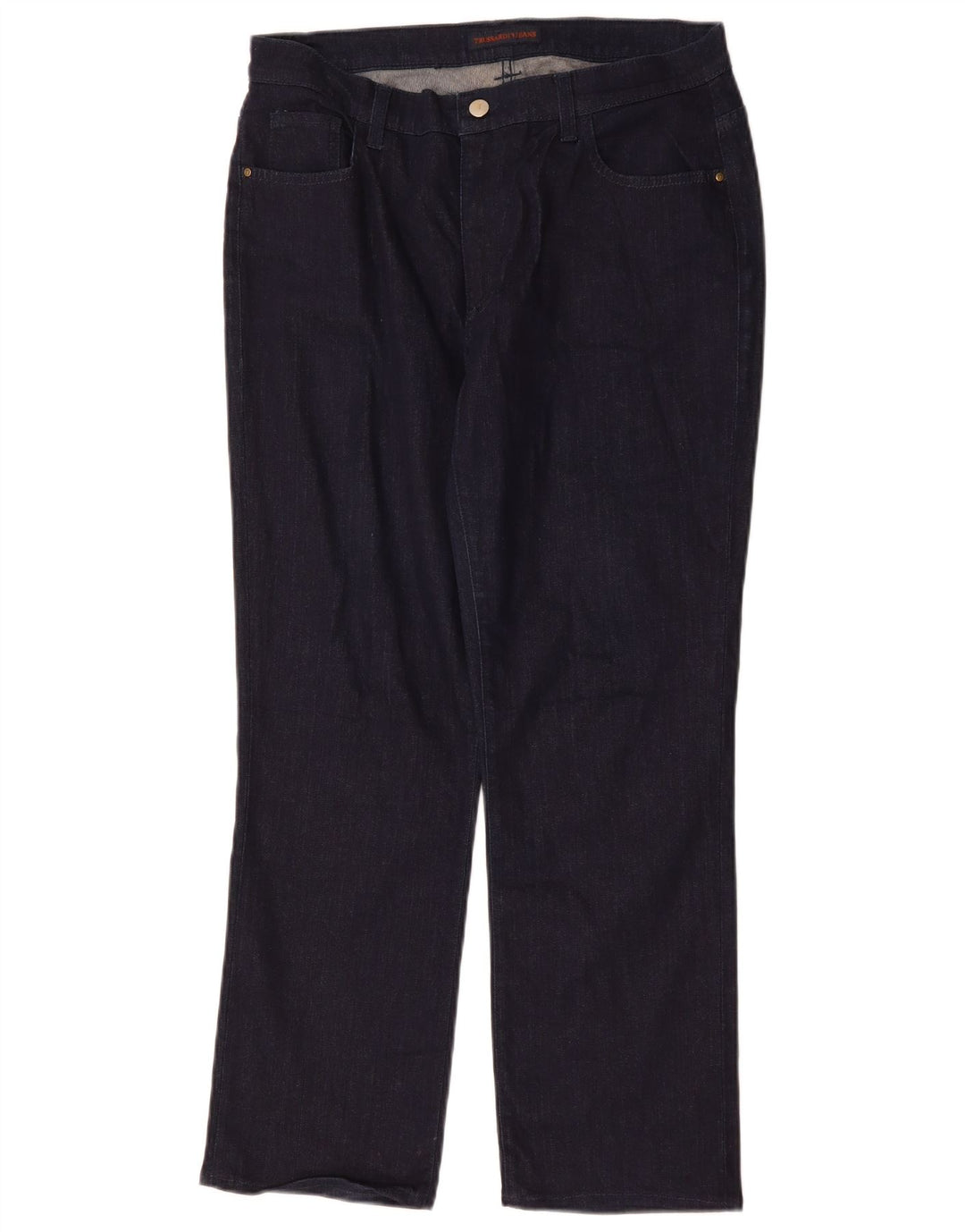 Женские прямые джинсы Trussardi IT 48 XL W34 L28 Темно-синий полиэстер