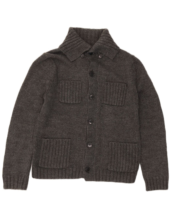 Gap Mens Cardigan Sweater Medium Grey Acrylic