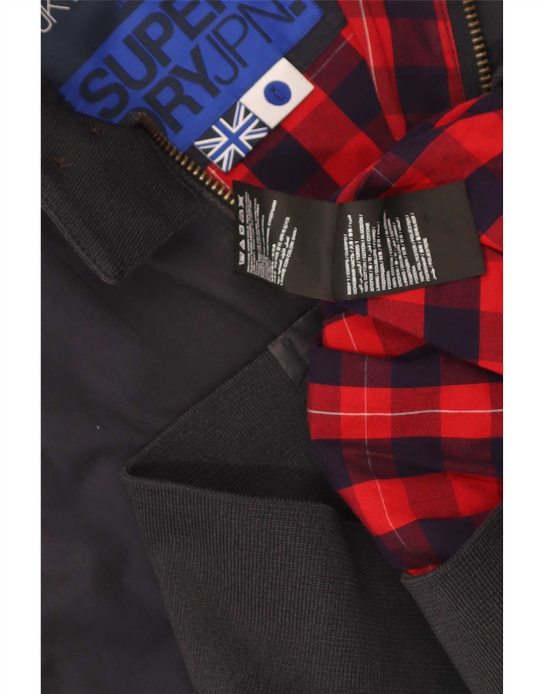 Мужская куртка-бомбер Superdry UK 42 XL, темно-синий, хлопок