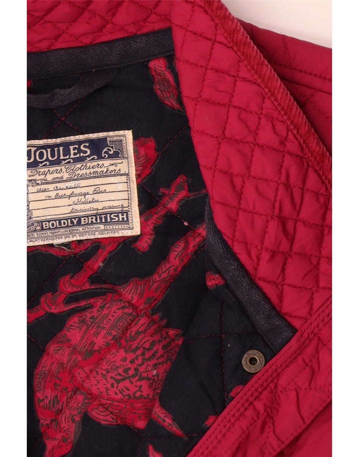 Женская стеганая куртка Joules UK 16, большая розовая
