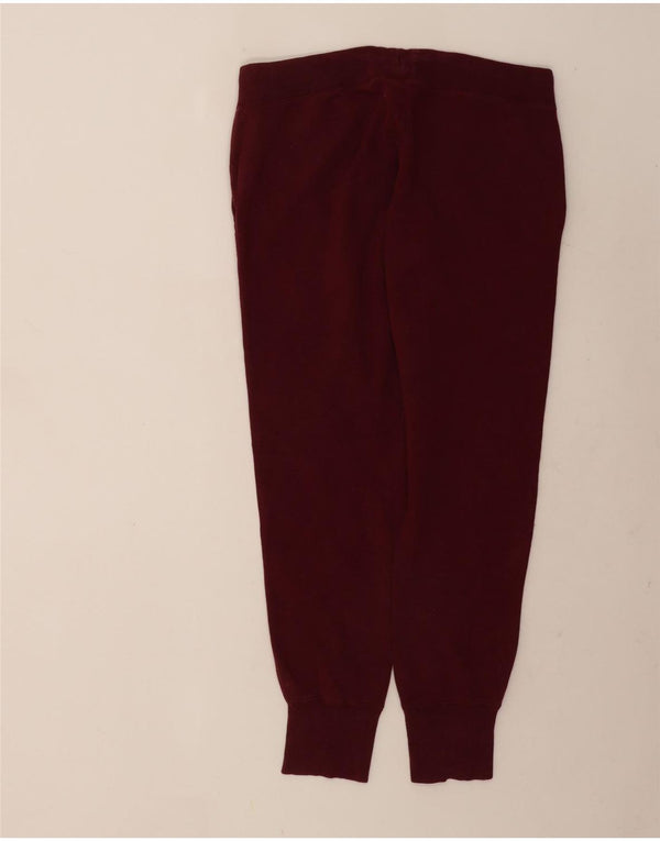 Converse Womens Tracksuit Trousers Joggers UK 14 Medium Burgundy