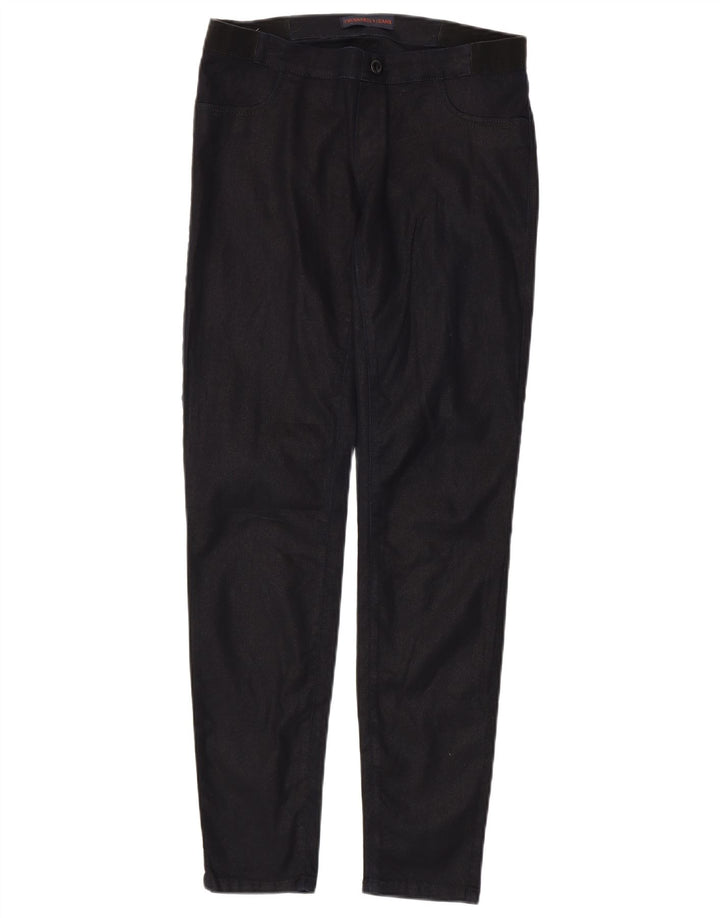 TRUSSARDI Женские узкие повседневные брюки, большие W32 L30, темно-синие, хлопковые