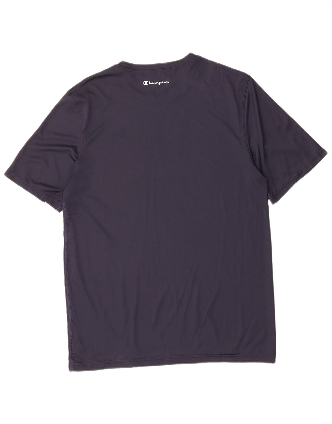 CHAMPION Mens T-Shirt Top Medium Navy Blue Polyester