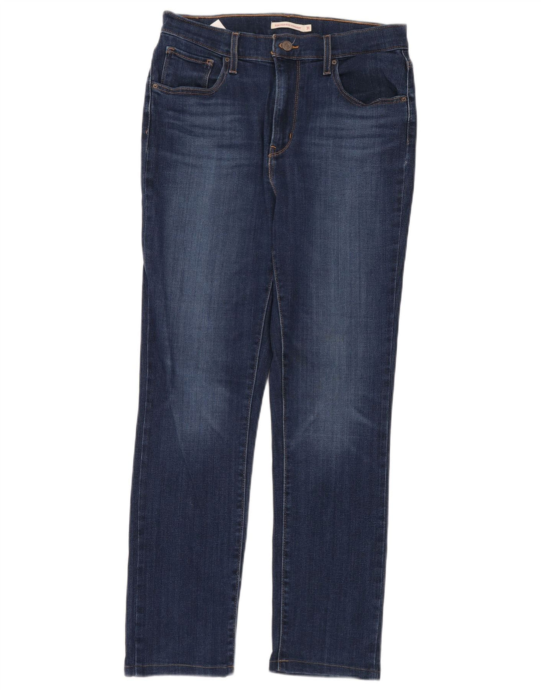 Женские прямые джинсы LEVI'S 724 с высокой посадкой W31 L32, синий хлопок