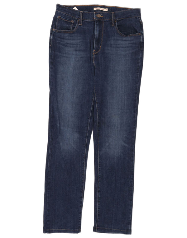 Женские прямые джинсы LEVI'S 724 с высокой посадкой W31 L32, синий хлопок