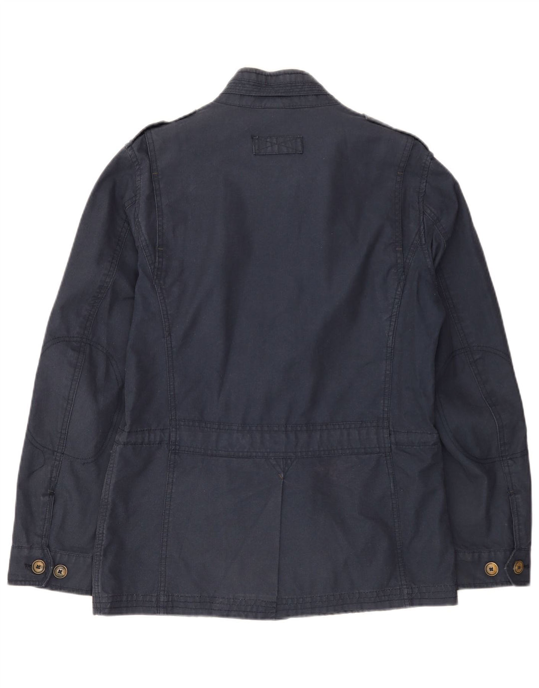 Куртка мужская в стиле милитари MASSIMO DUTTI UK 36, маленькая, темно-синяя