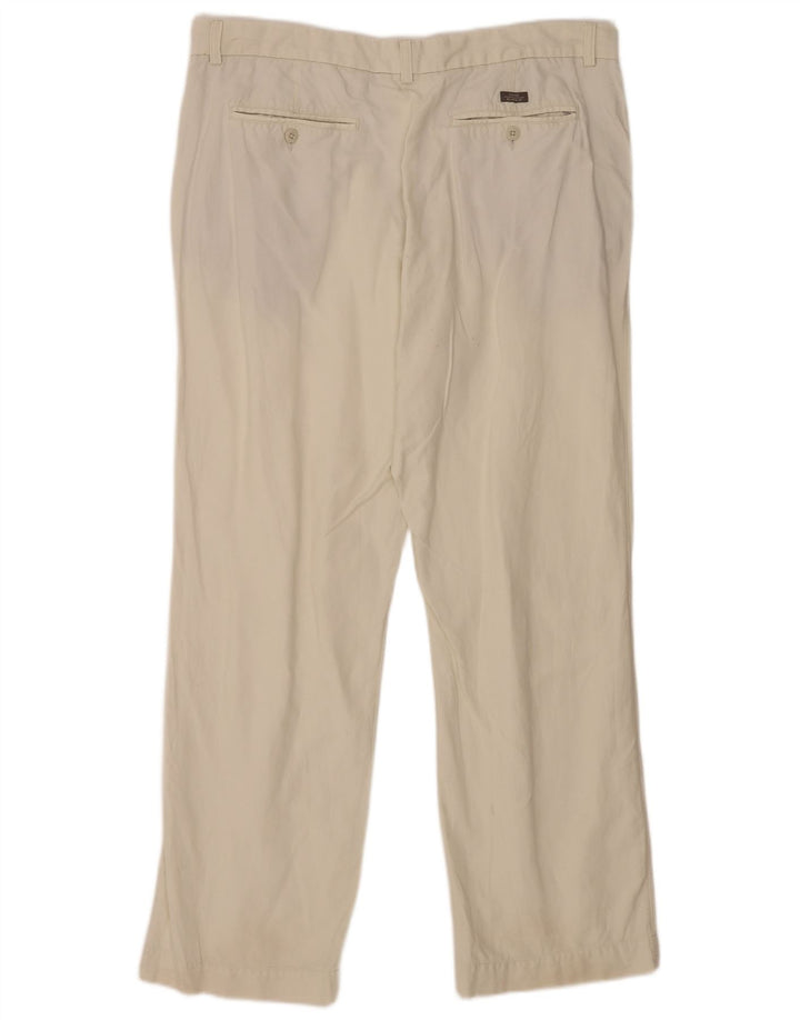 Мужские прямые брюки Marks & Spencer Blue Harbour W40 L33 Off White