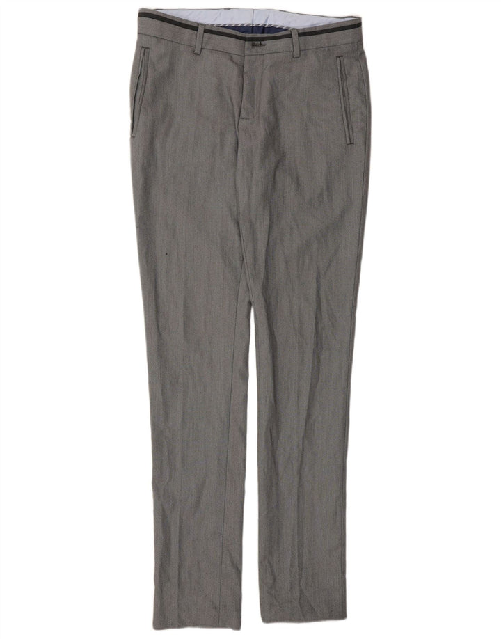 Мужские узкие брюки-чиносы Zara EU 38 Medium W30 L33 Серый полиэстер