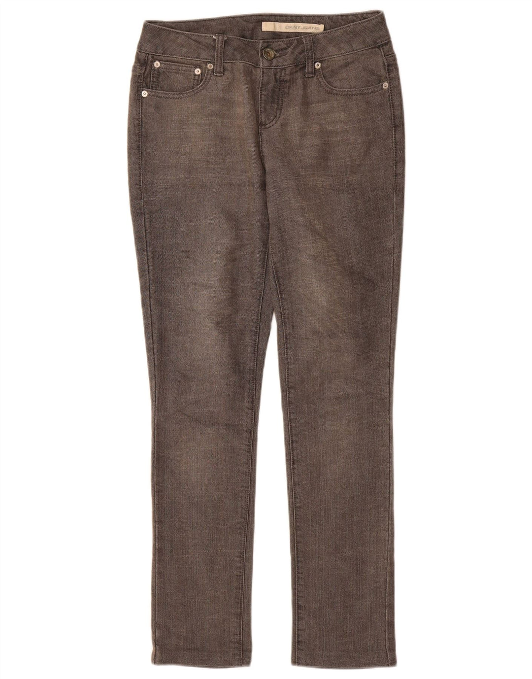 Женские узкие джинсы Dkny США 4, маленькие W28 L30, серые, хлопок