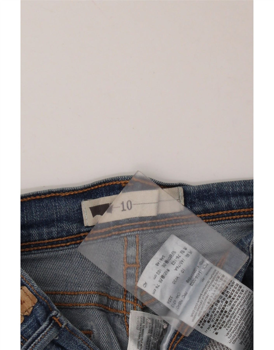 Женские джинсовые шорты LEVI'S со средней посадкой US 10, средний размер W30, синий хлопок