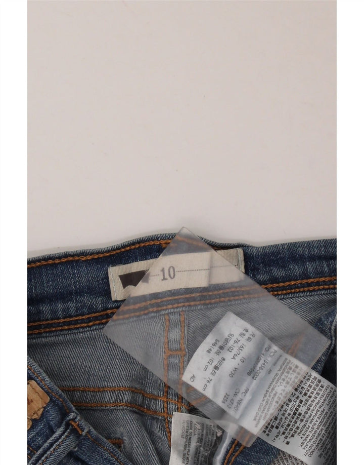 Женские джинсовые шорты LEVI'S со средней посадкой US 10, средний размер W30, синий хлопок