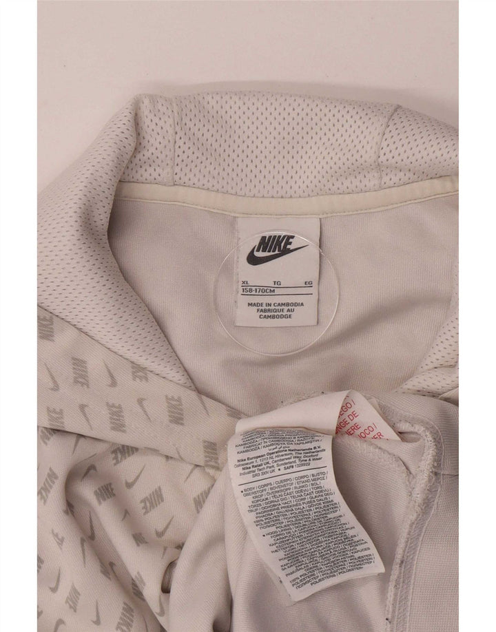 Джемпер с капюшоном Nike для мальчиков 13–14 лет, XL, белый полиэстер