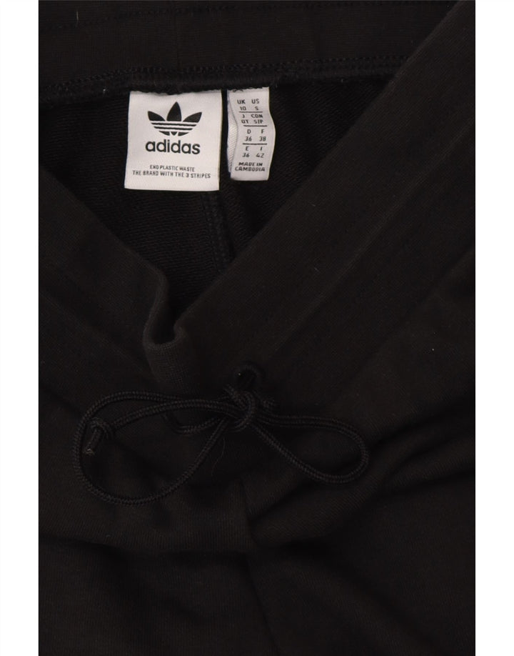 Женские спортивные брюки ADIDAS Joggers UK 10, маленькие черные хлопковые брюки