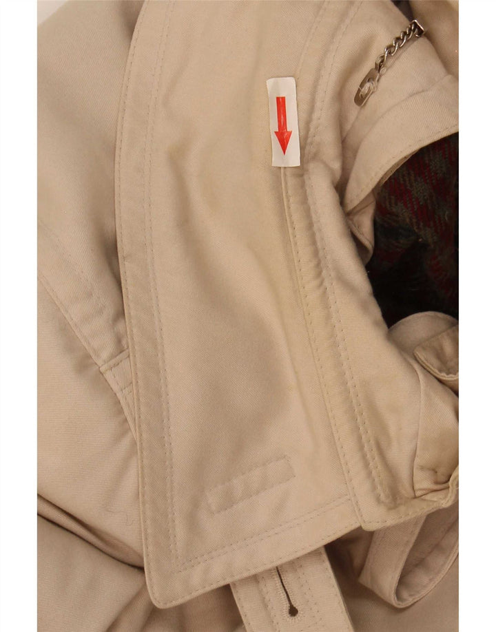 Винтажное женское пальто UK 18 XL, бежевый акрил