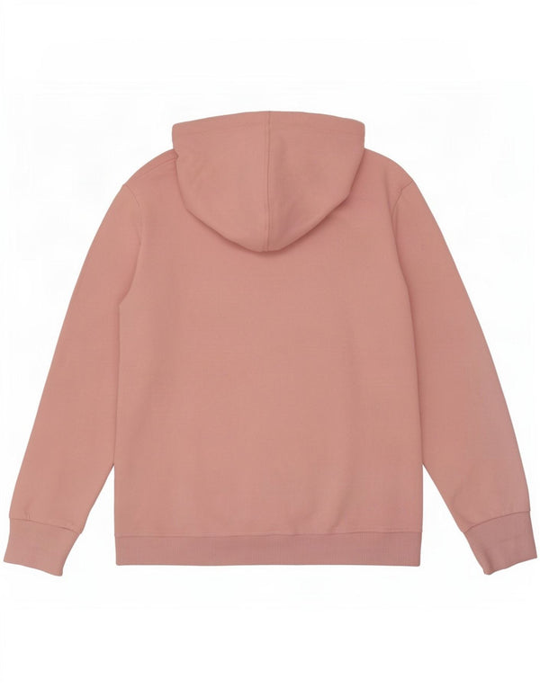 Женский джемпер с капюшоном Superdry UK 12, хлопок среднего розового цвета