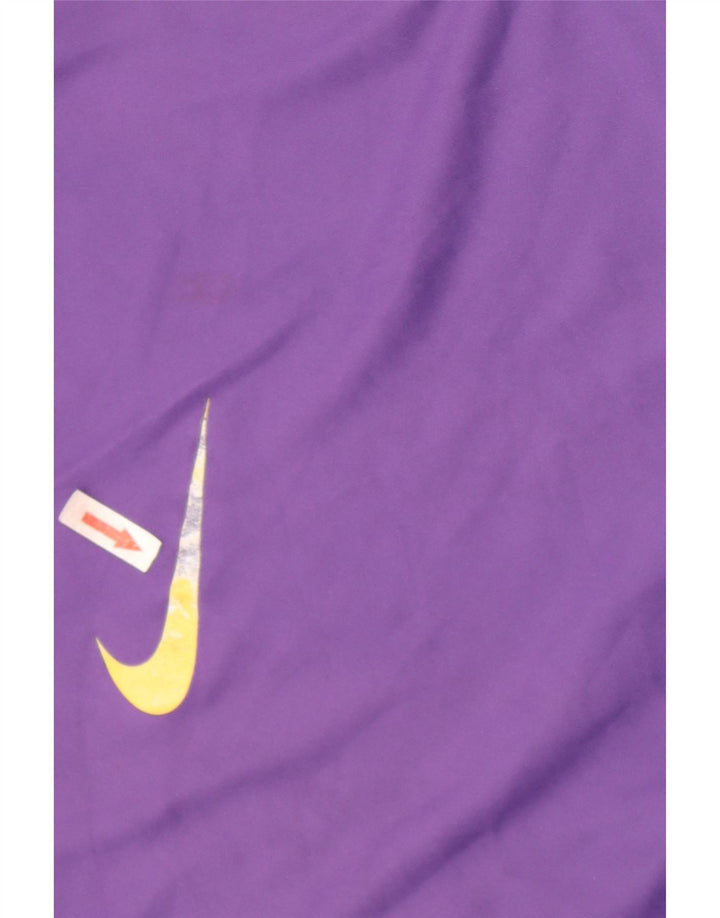 Мужская футболка Nike Dri Fit, верх, средний фиолетовый, полиэстер с цветными блоками