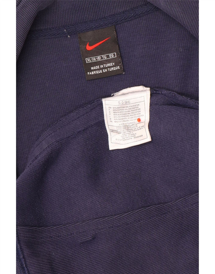 Спортивный костюм Nike для мальчиков, верхняя куртка 15–16 лет, XL, темно-синий
