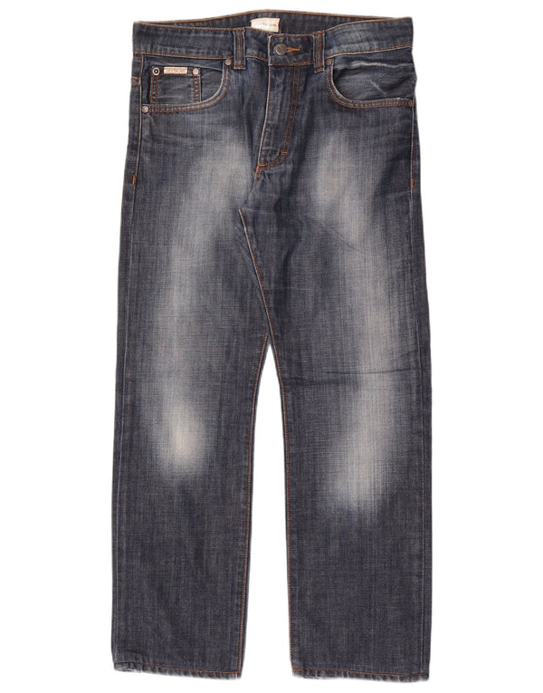Женские прямые джинсы Calvin Klein W30 L29, синие, хлопок
