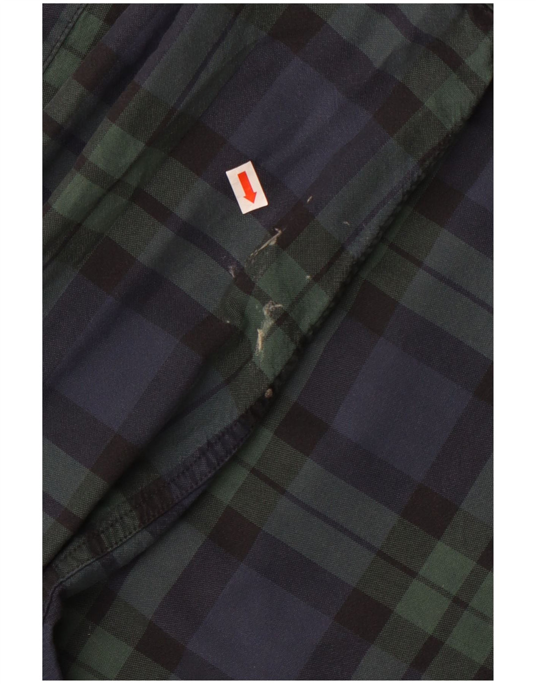 Мужская рубашка Ralph Lauren, большая темно-синяя клетка в клетку, хлопок