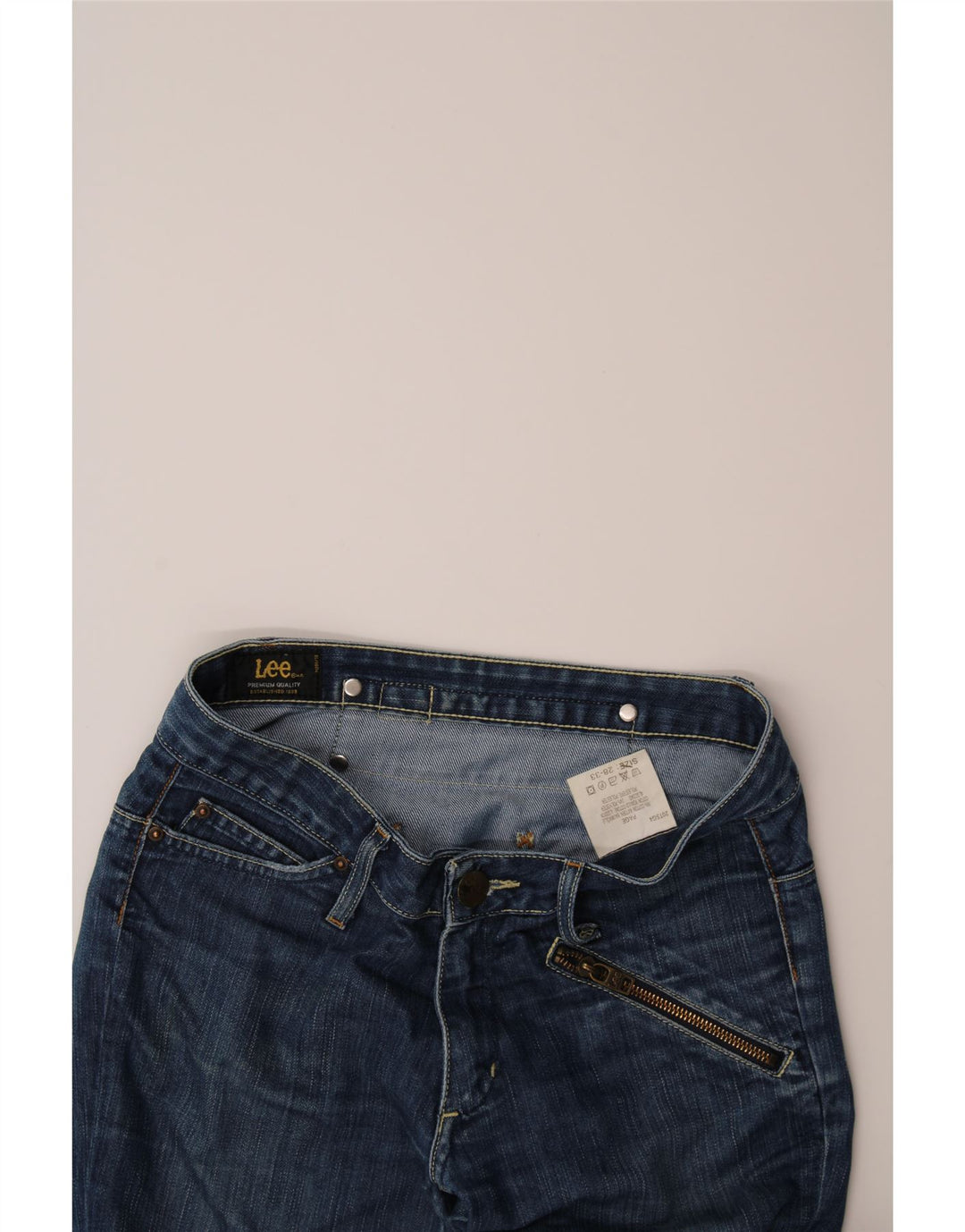 LEE Womens Slim Jeans W28 L33 Navy Blue Cotton Vintage Lee and Second-Hand Lee from Messina Hembry 