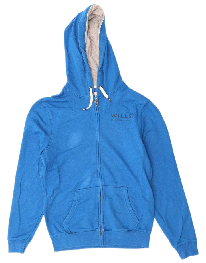 Мужской свитер с капюшоном на молнии Salcombe Devon Classic JACK WILLS, маленький синий